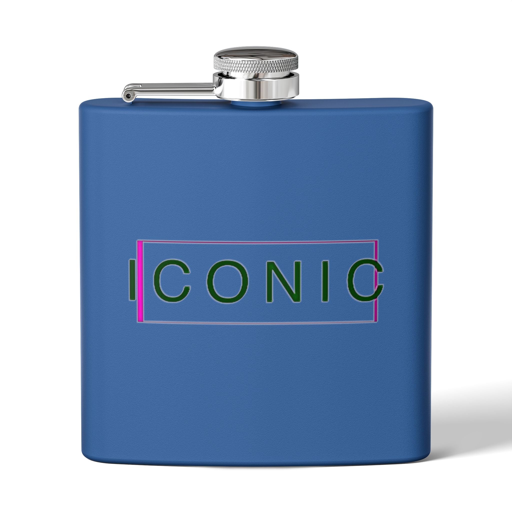 Stylish Stainless Steel Flask - 6oz Iconic Drinkware for Celebrations