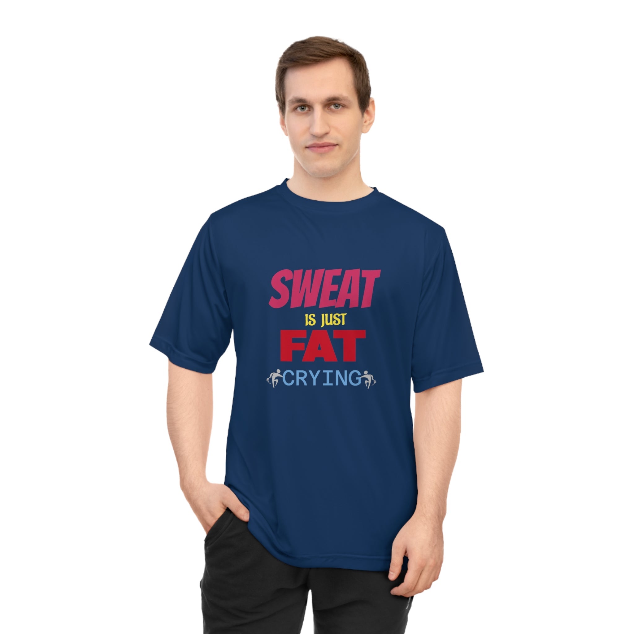 Motivational Fitness T-Shirt – Unisex Sweat is Just Fat Crying, Gym Apparel, Workout Shirt, Activewear, Gift for Fitness Enthusiasts Printify