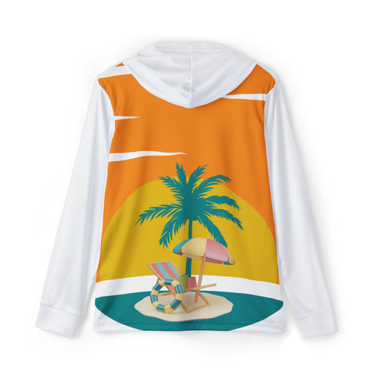 Hoodie with 'i land' Design - Men's Sports Warmup