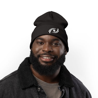 Cozy Embroidered Knit Beanie, Winter Hat, Gift for Him, Gift for Her, Fashion Accessory, Cold Weather Gear, Unique Beanie