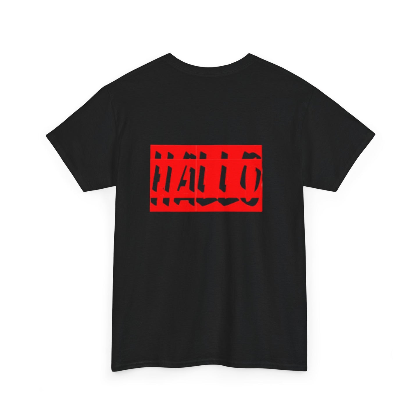 Bold "HALLO" Unisex Heavy Cotton Tee - Casual Style for Everyday Wear