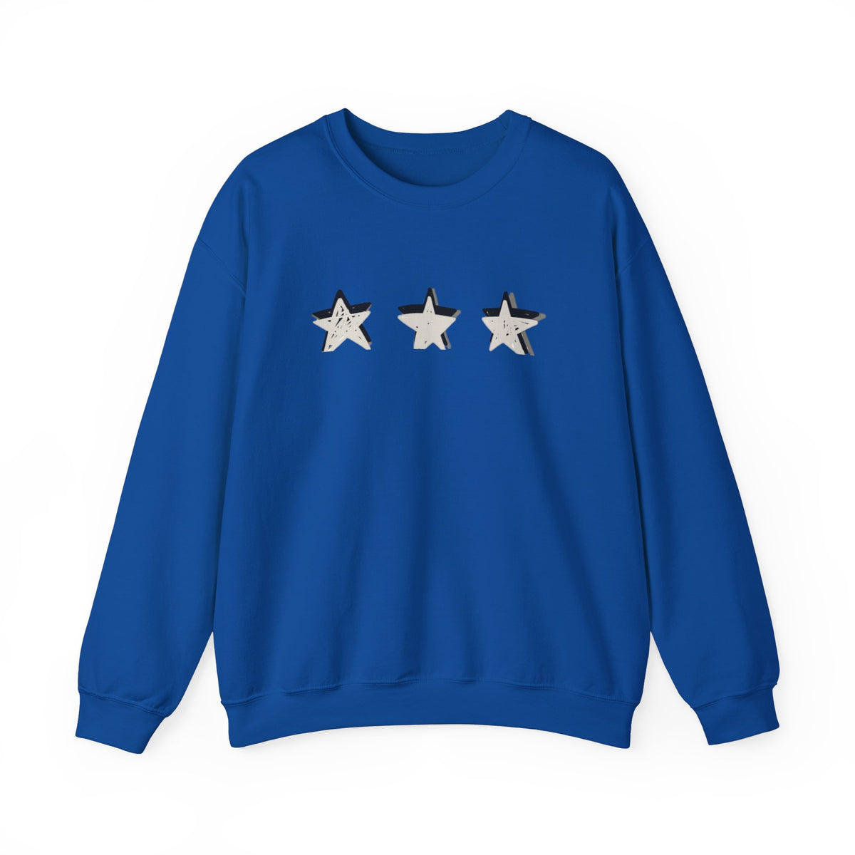 3 Star Heavy  Crewneck Sweatshirt