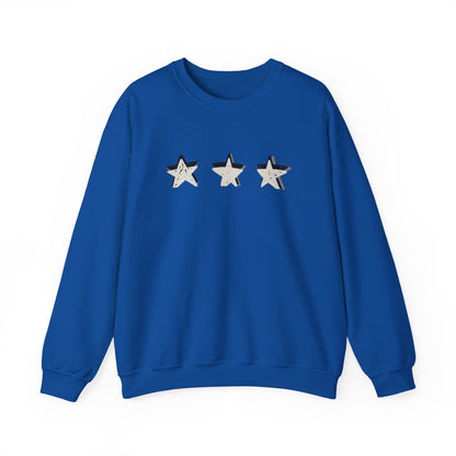 3 Star Heavy  Crewneck Sweatshirt