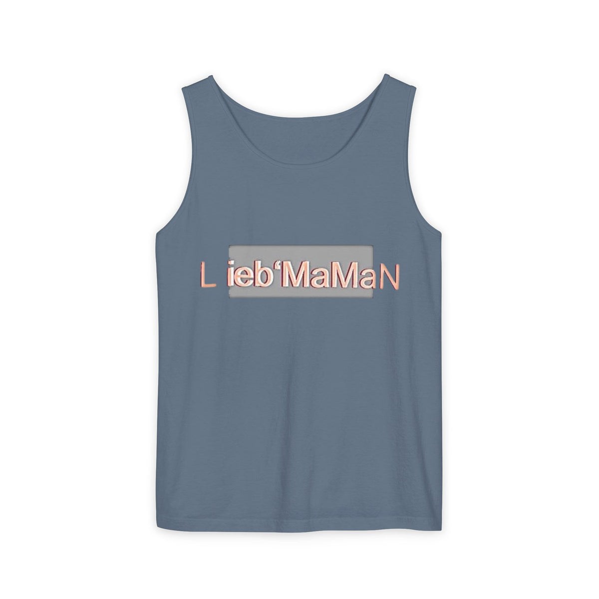 Lieb'MaMan Unisex Garment-Dyed Tank Top - Stylish and Comfortable Summer Wear