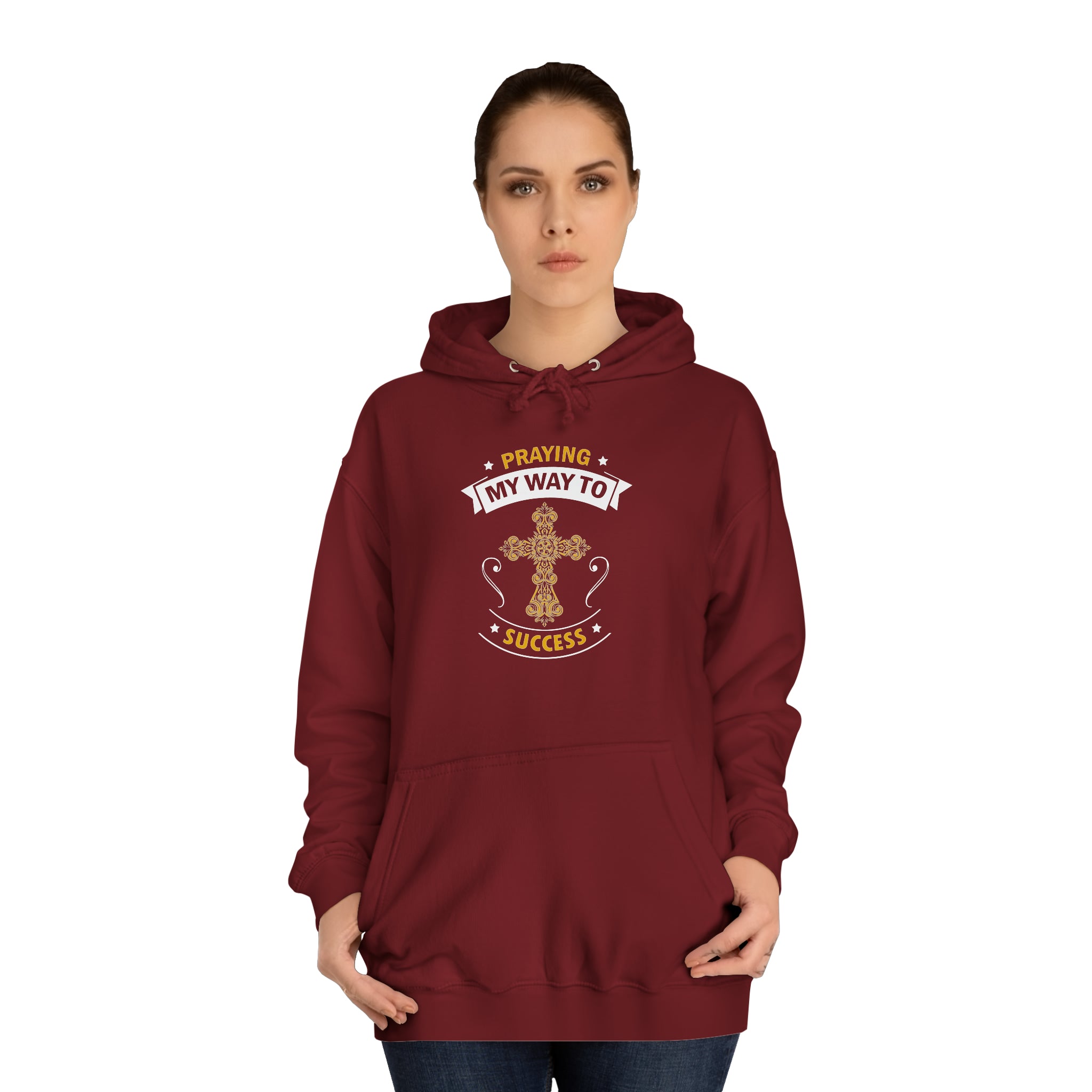 Prier mon chemin vers le succès Sweat à capuche unisexe 