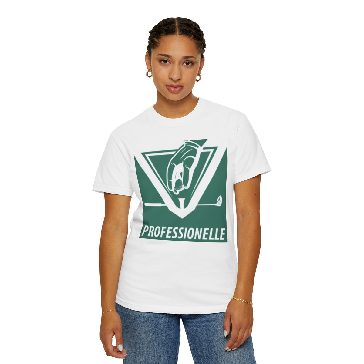 Golf Lover's Unisex Garment-Dyed T-Shirt - 'Professionnelle' Design