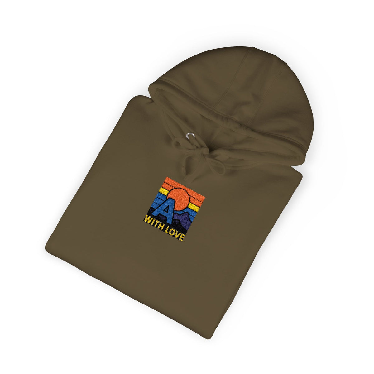 Colorful Mountain Unisex Fleece Hoodie, Cozy Sweatshirt, Casual Outfit, Gift for Nature Lovers, Fall Fashion Printify