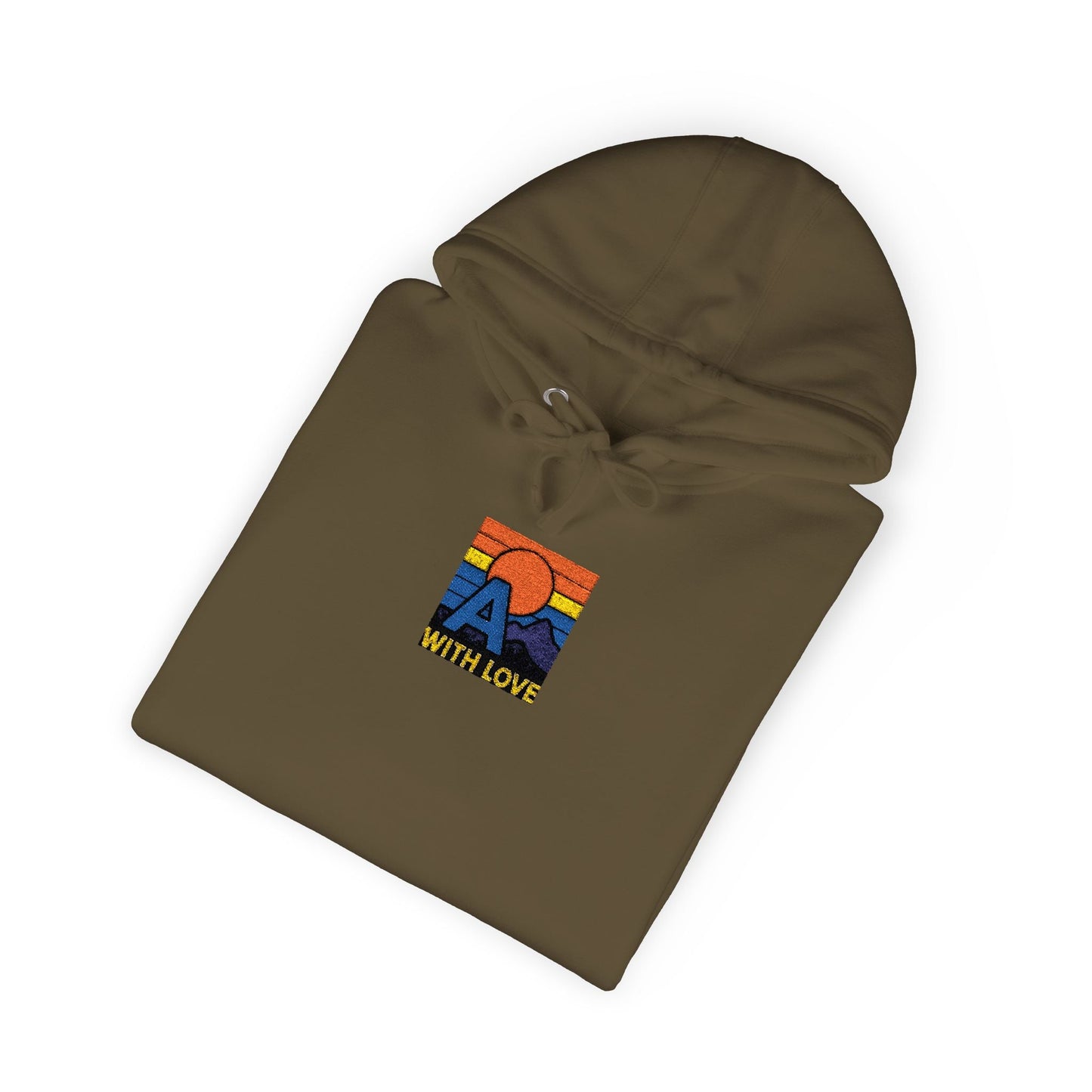 Colorful Mountain Unisex Fleece Hoodie, Cozy Sweatshirt, Casual Outfit, Gift for Nature Lovers, Fall Fashion Printify