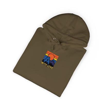 Colorful Mountain Unisex Fleece Hoodie, Cozy Sweatshirt, Casual Outfit, Gift for Nature Lovers, Fall Fashion Printify