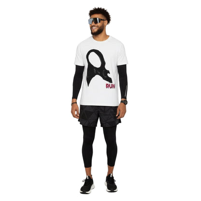 Men's Raglan T-Shirt with Frc Art Run Design Printify