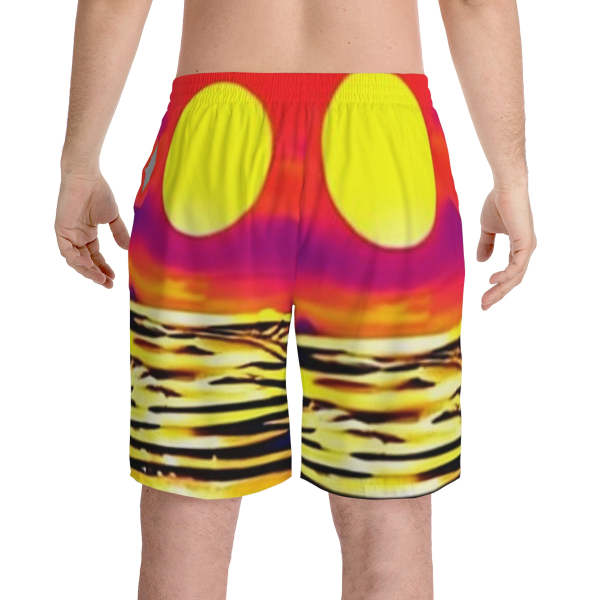 Men's Elastic Beach Shorts (AOP)
