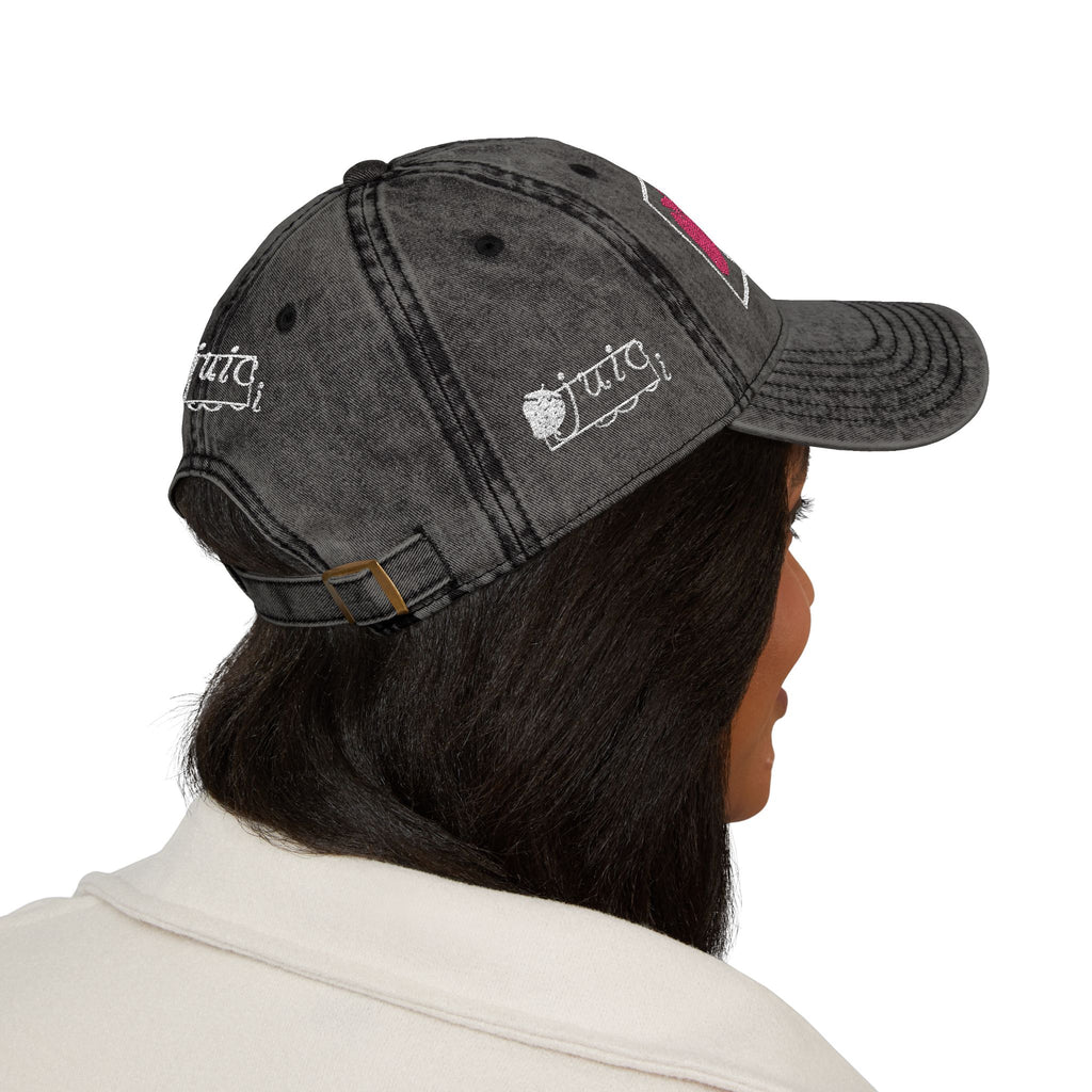 Embroidered Vintage Cap - Juic Cap Design