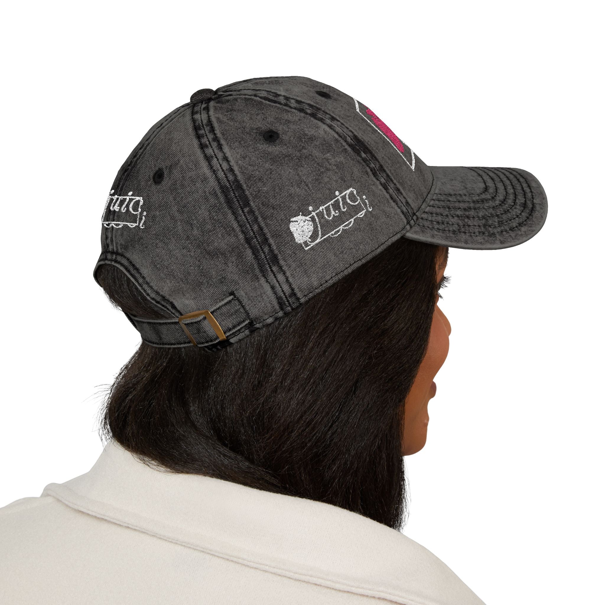 Embroidered Vintage Cap - Juic Cap Design