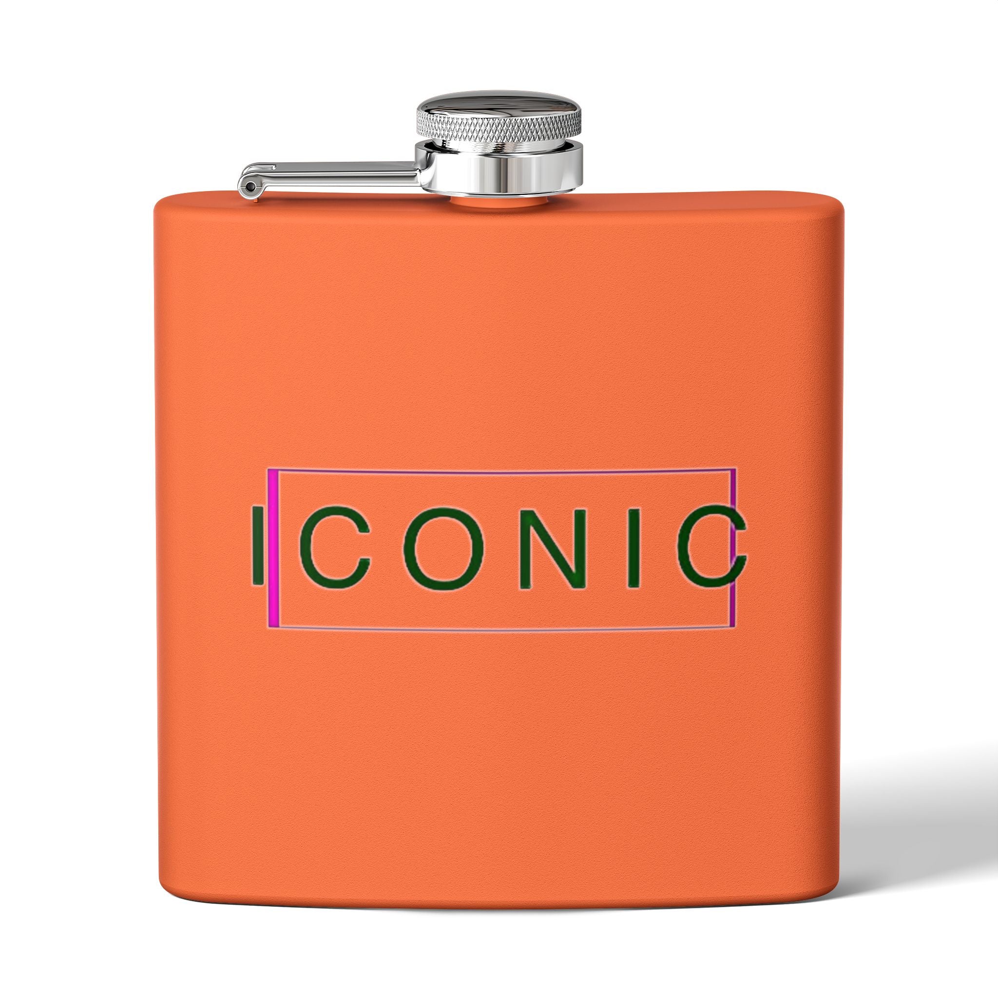 Stylish Stainless Steel Flask - 6oz Iconic Drinkware for Celebrations
