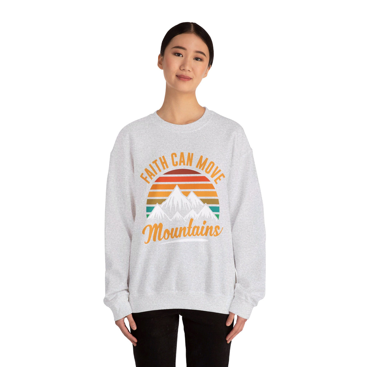 Faith Can Move Mountains Sweat-shirt unisexe 