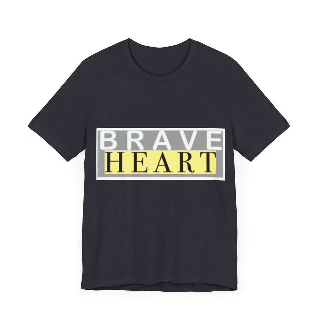 Brave Heart Unisex Tee, Inspirational T-Shirt, Gift for Champions, Casual Wear, Motivational Apparel