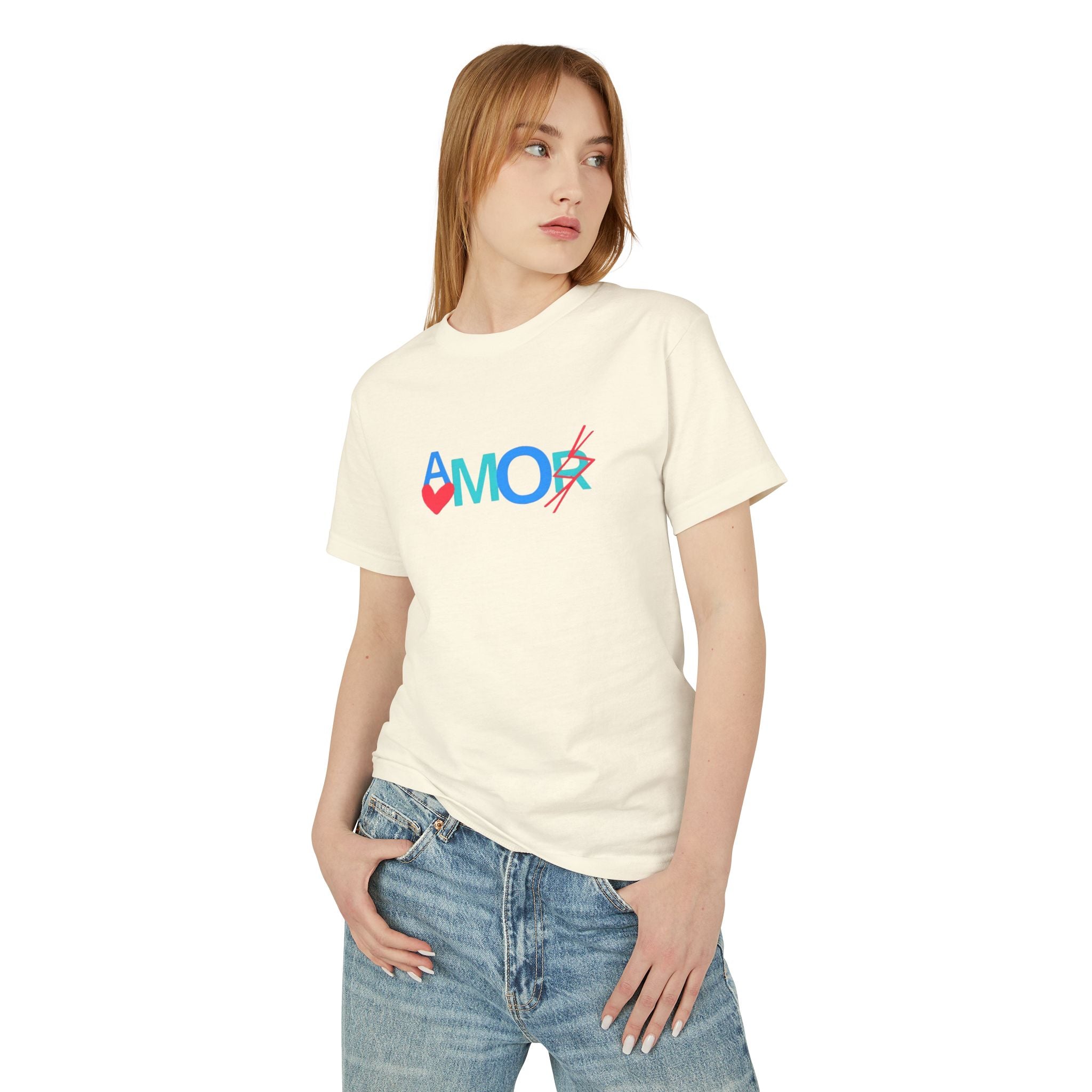 T-Shirt AMORX Unisex Garment-Dyed Heavyweight Cotton Tee