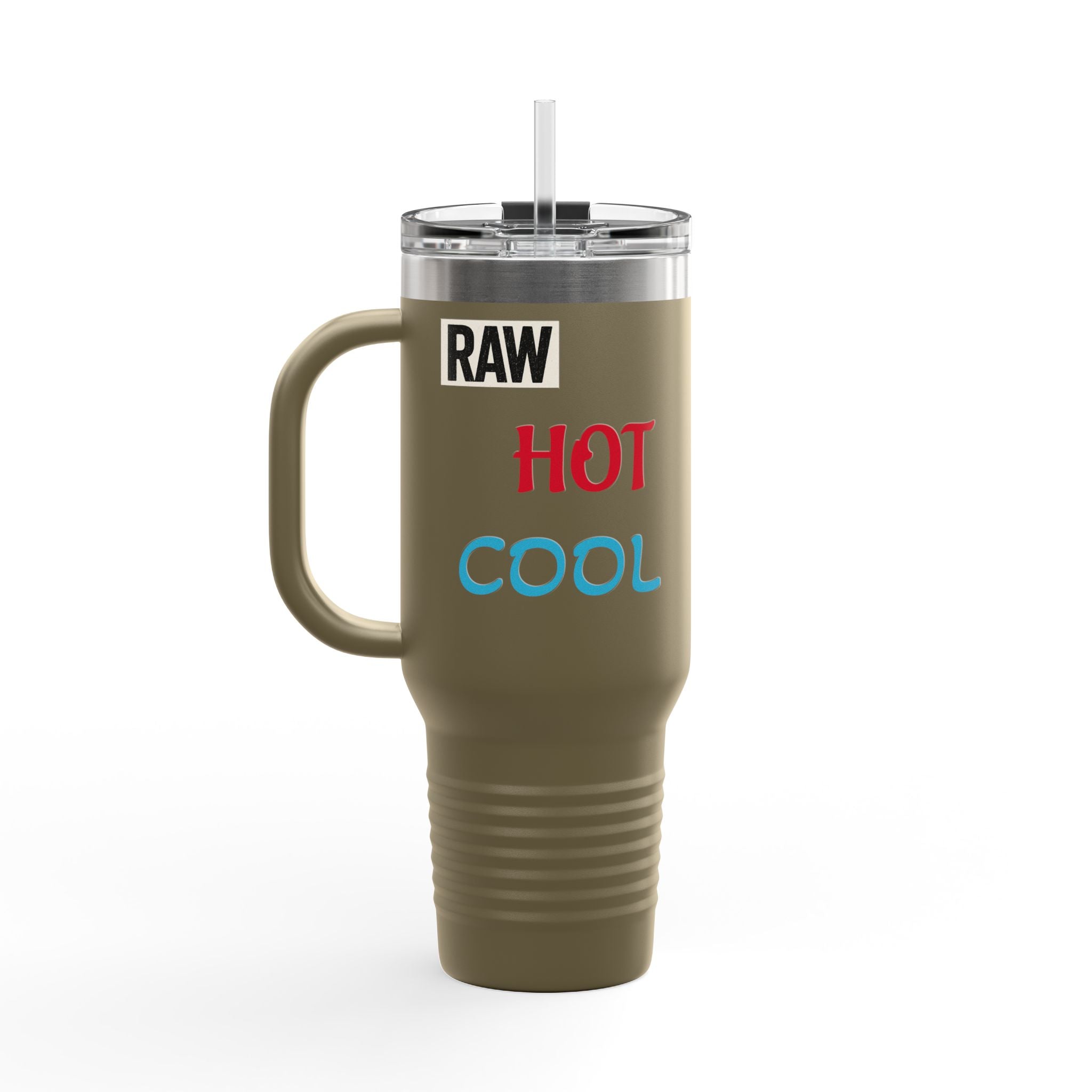 Insulated Travel Mug - Hot Cool Drink Container for Commuters, Gift for Coffee Lovers, Hydration on the Go, Outdoor Adventure, Office [...] Printify