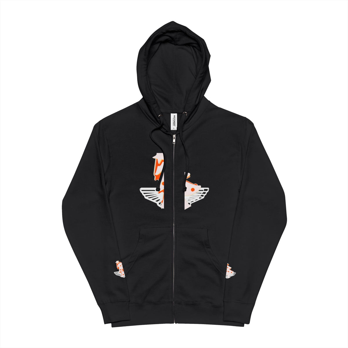 Unisex Fleece Zip Up Hoodie - 'hello Santa' Printify