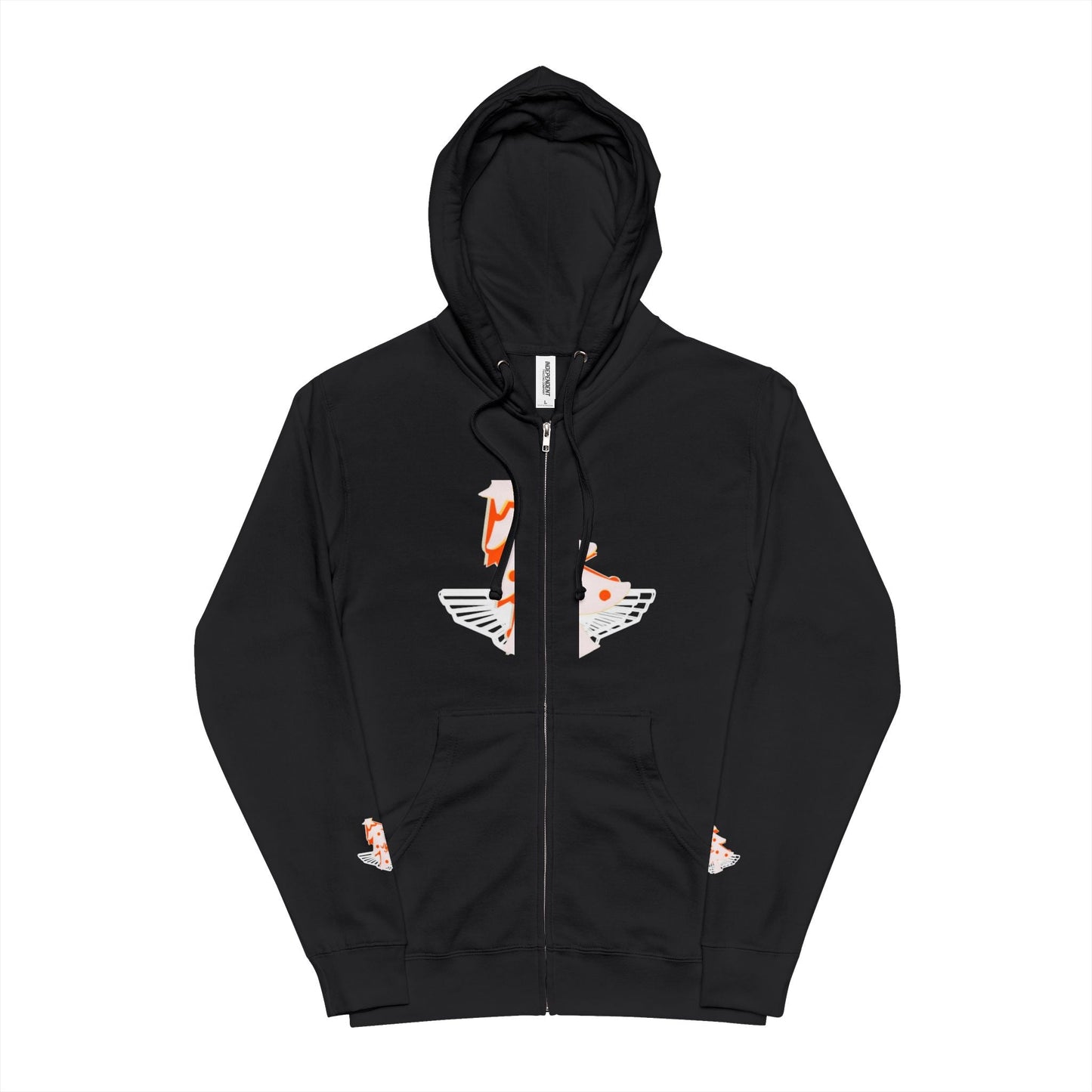 Unisex Fleece Zip Up Hoodie - 'hello Santa' Printify