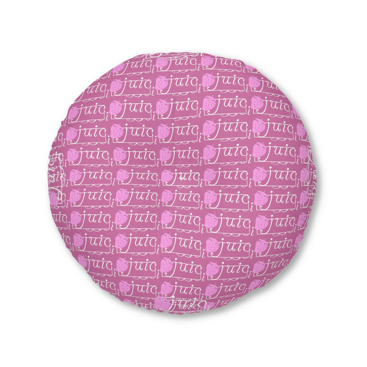 Pink Round Tufted Floor Pillow, Bohemian Decor, Lounge Cushion, Yoga Pillow, Meditation Cushion, Floor Seating