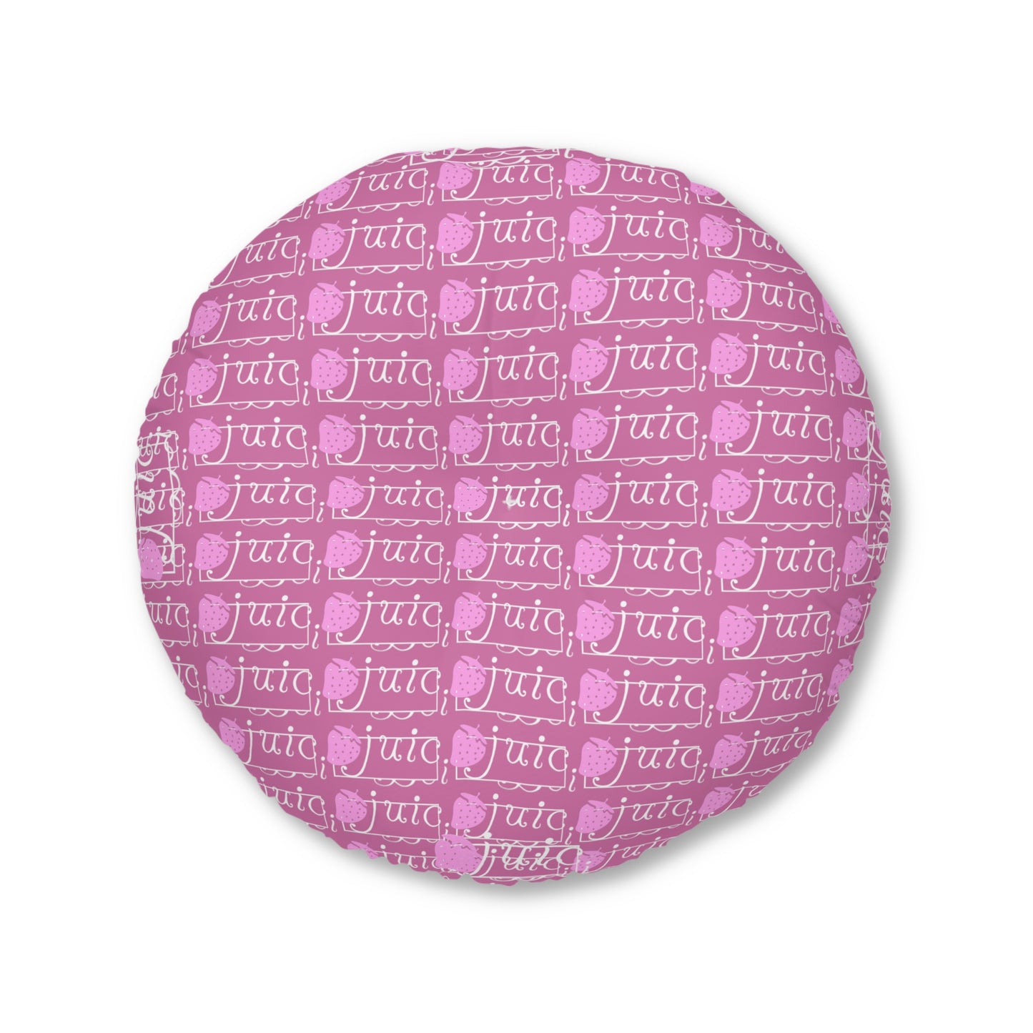 Pink Round Tufted Floor Pillow, Bohemian Decor, Lounge Cushion, Yoga Pillow, Meditation Cushion, Floor Seating