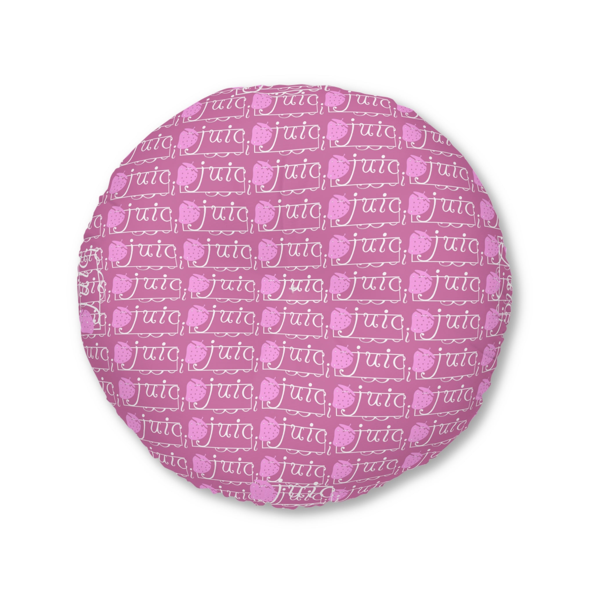 Pink Round Tufted Floor Pillow, Bohemian Decor, Lounge Cushion, Yoga Pillow, Meditation Cushion, Floor Seating