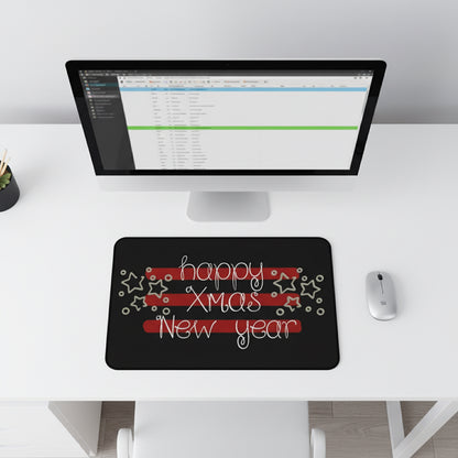 Happy Xmas & New Year Desk Mat Printify