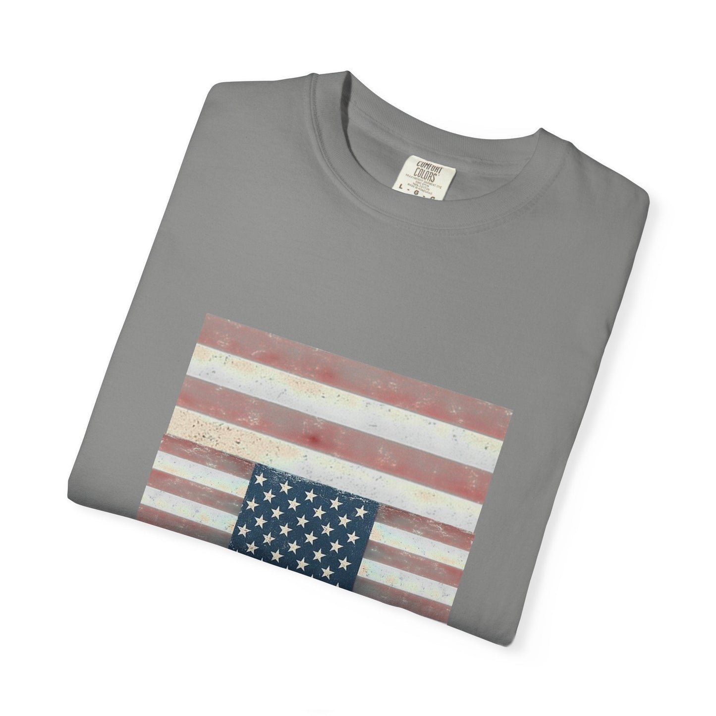 Patriotic Garment-Dyed T-Shirt | Perfect for 4th of July, Memorial Day, Casual Wear, Gifts, Americana Style Printify