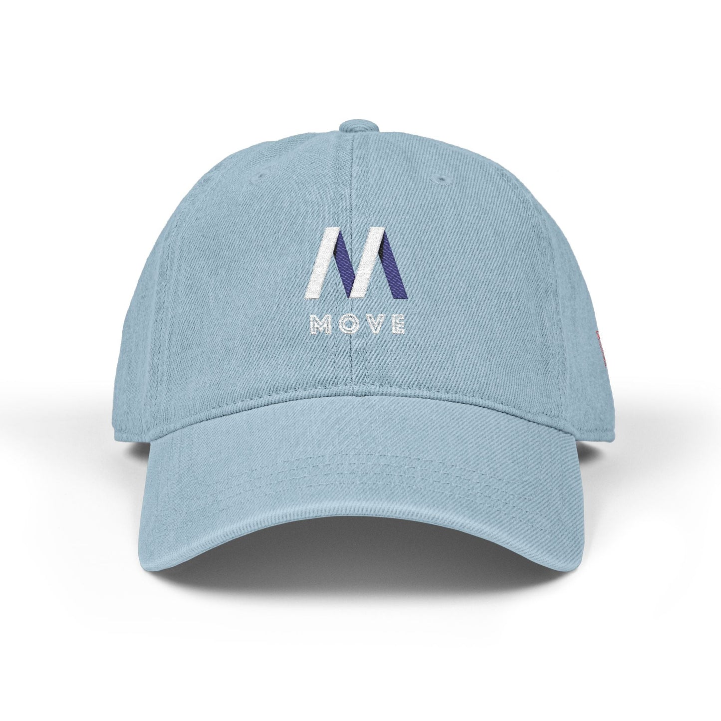Embroidered Denim Hat - Move Design Printify