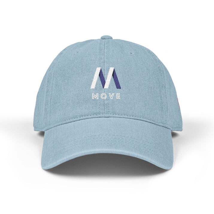 Embroidered Denim Hat - Move Design Printify
