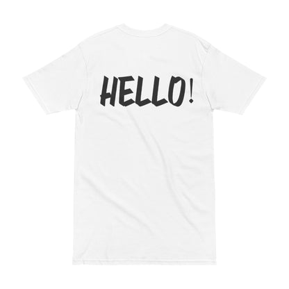 Men's Heavyweight Tee - Bold 'HELLO!!' Graphic