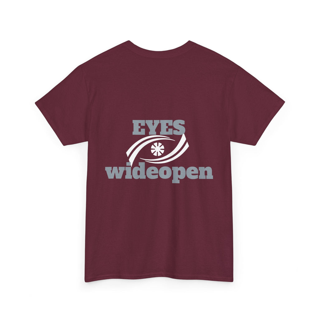 Eyes Wide Open Unisex Heavy Cotton Tee | Everyday Wear, Gift for Dreamers, Casual Shirt, Inspirational Apparel, Unisex T-Shirt Printify