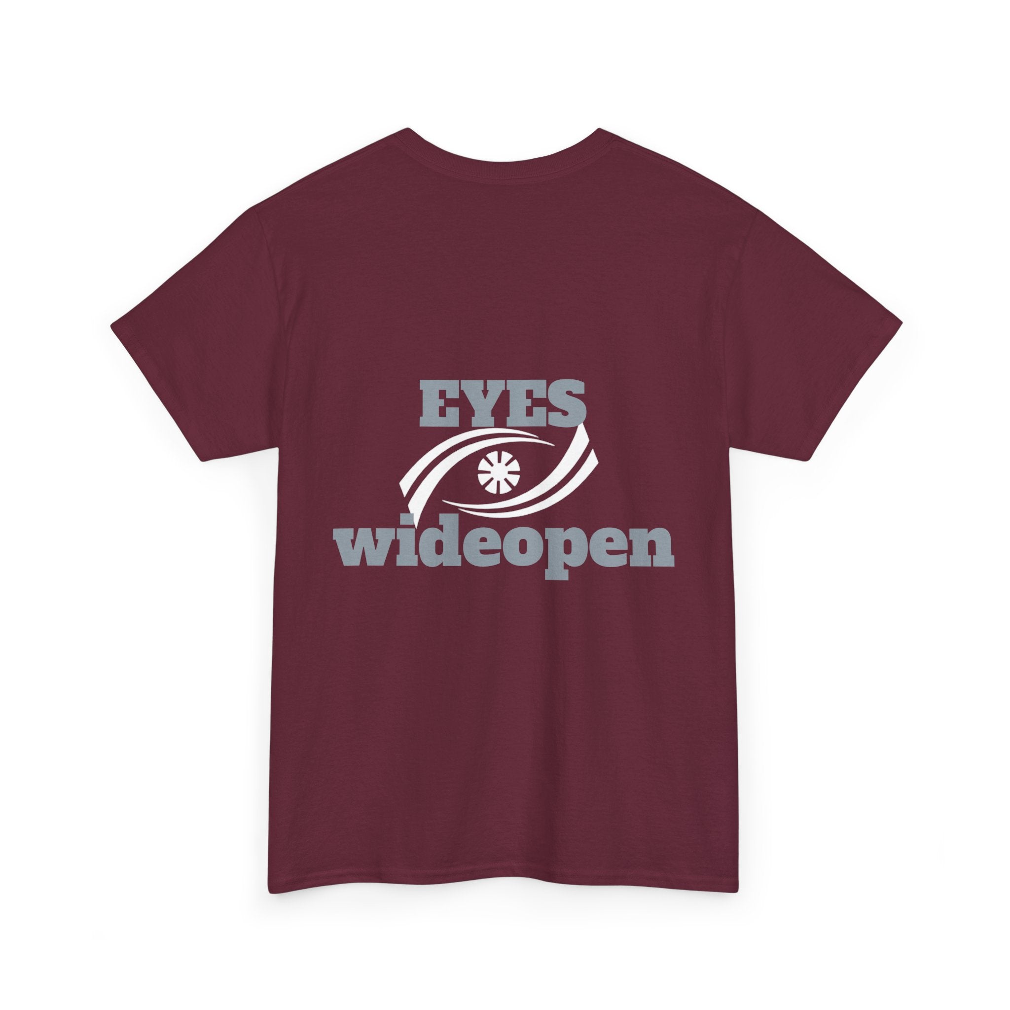 Eyes Wide Open Unisex Heavy Cotton Tee | Everyday Wear, Gift for Dreamers, Casual Shirt, Inspirational Apparel, Unisex T-Shirt Printify