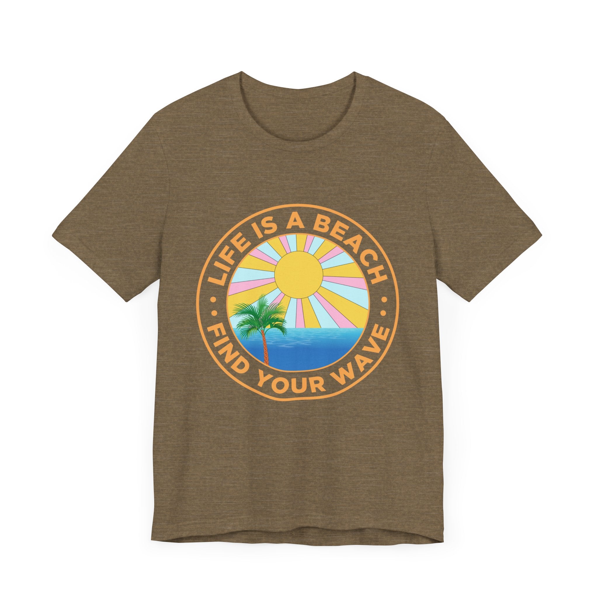 La vie est un tee-shirt unisexe de plage 