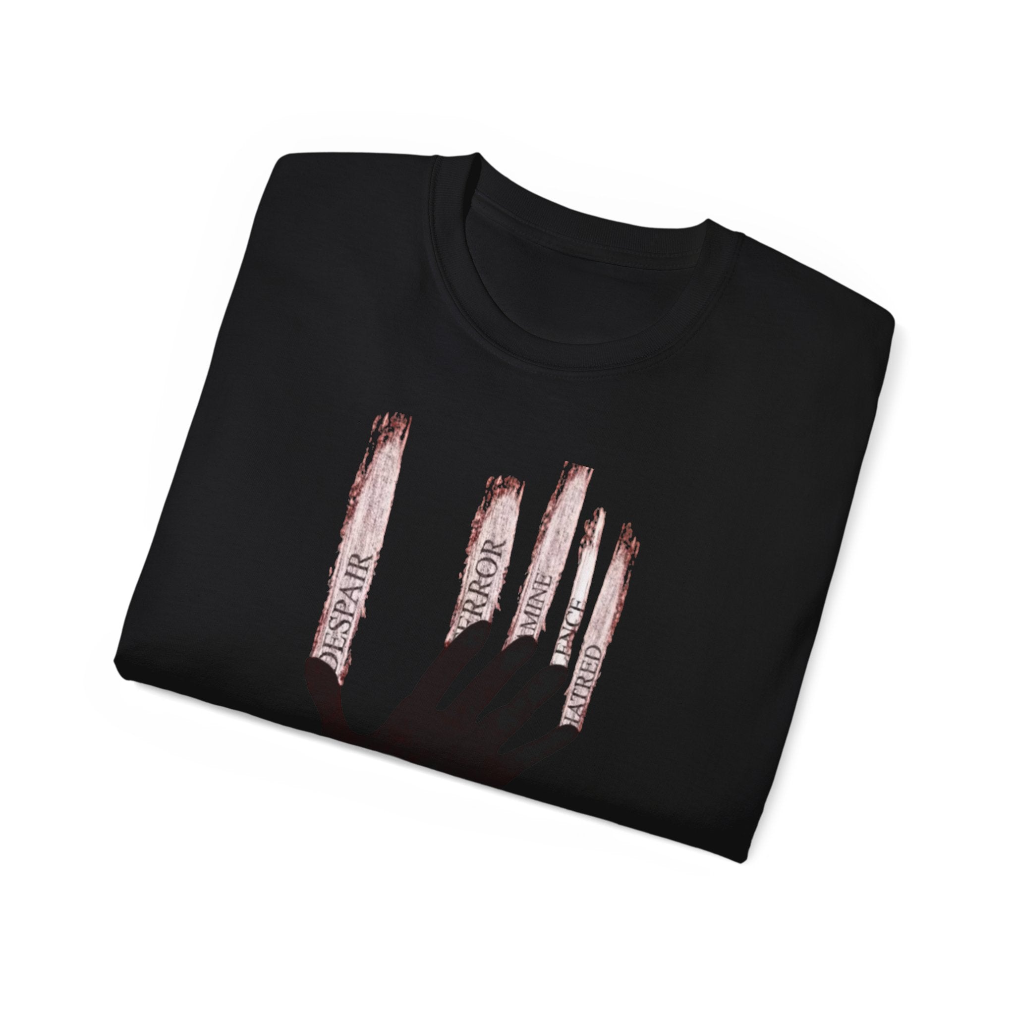 Bold Graphic Tee, Hand and Barbed Wire Design, Unisex Casual Shirt, Unique Art Apparel, Gift for Art Lovers Printify
