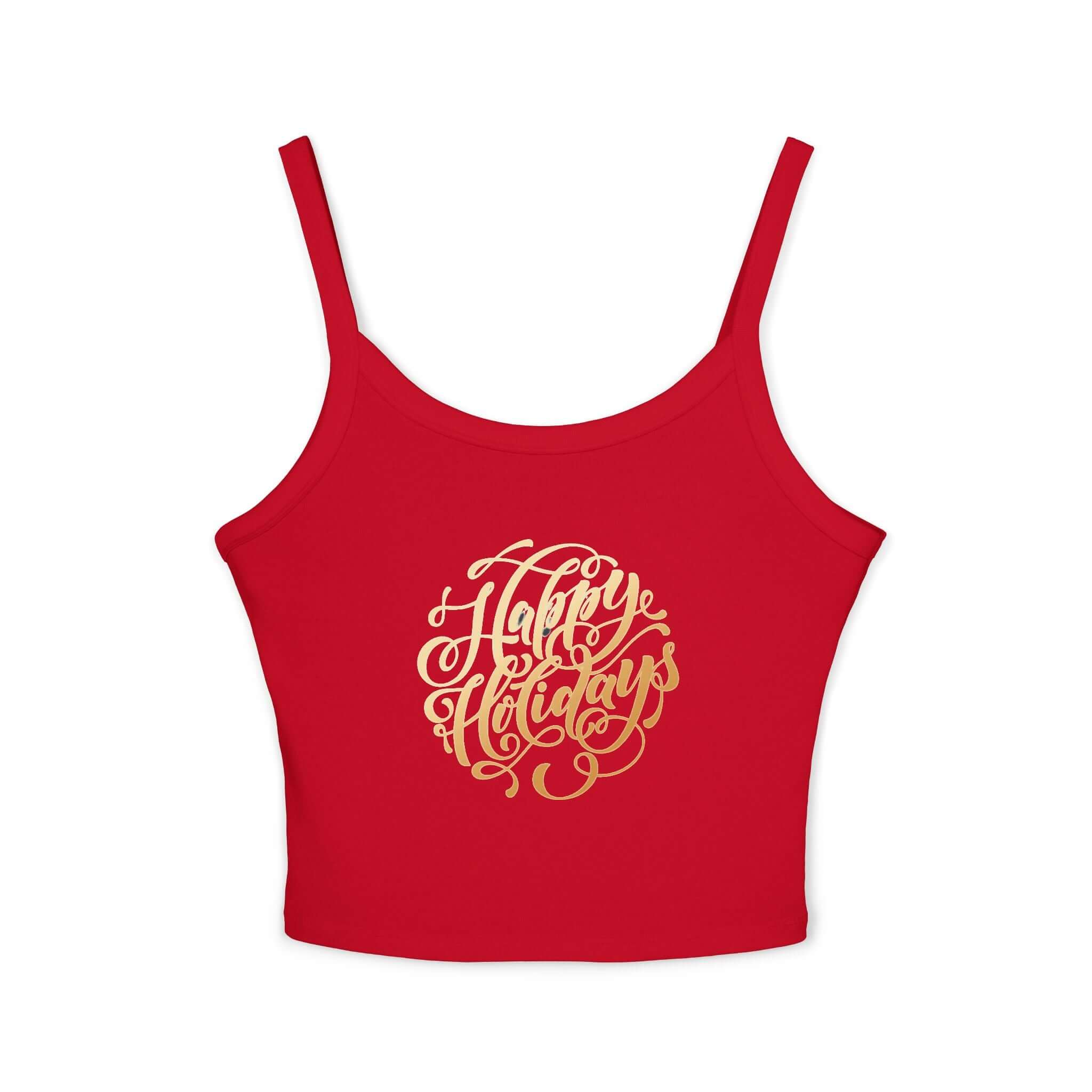Tank Top - Happy Holiday Print