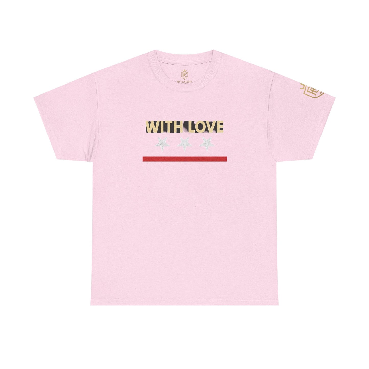 Stylish Unisex Heavy Cotton Tee - 'With Love' Statement Shirt, Casual Wear, Gift for Her, Gift for Him, Everyday Comfort Printify