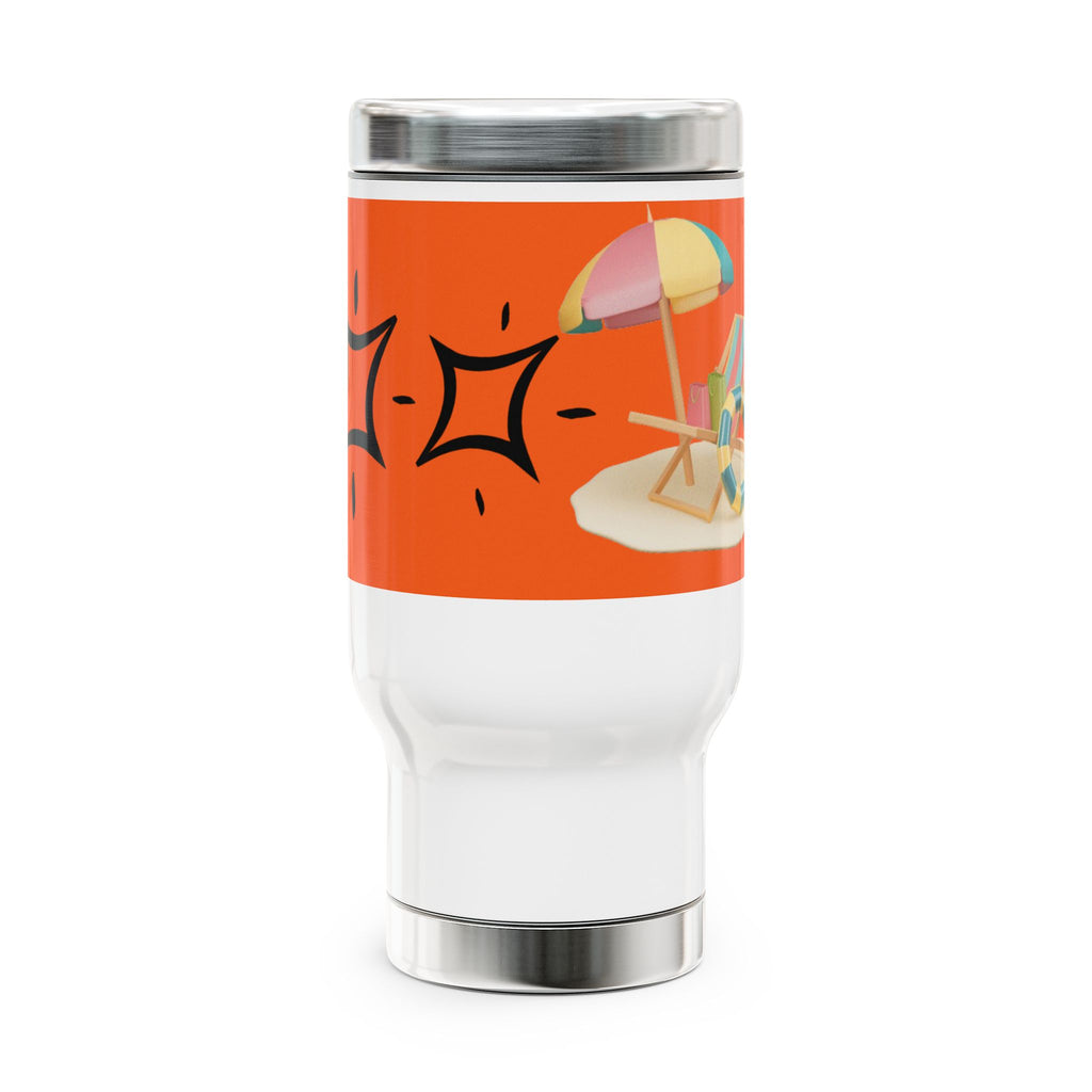 Stainless Steel Travel Mug with Handle, 14oz