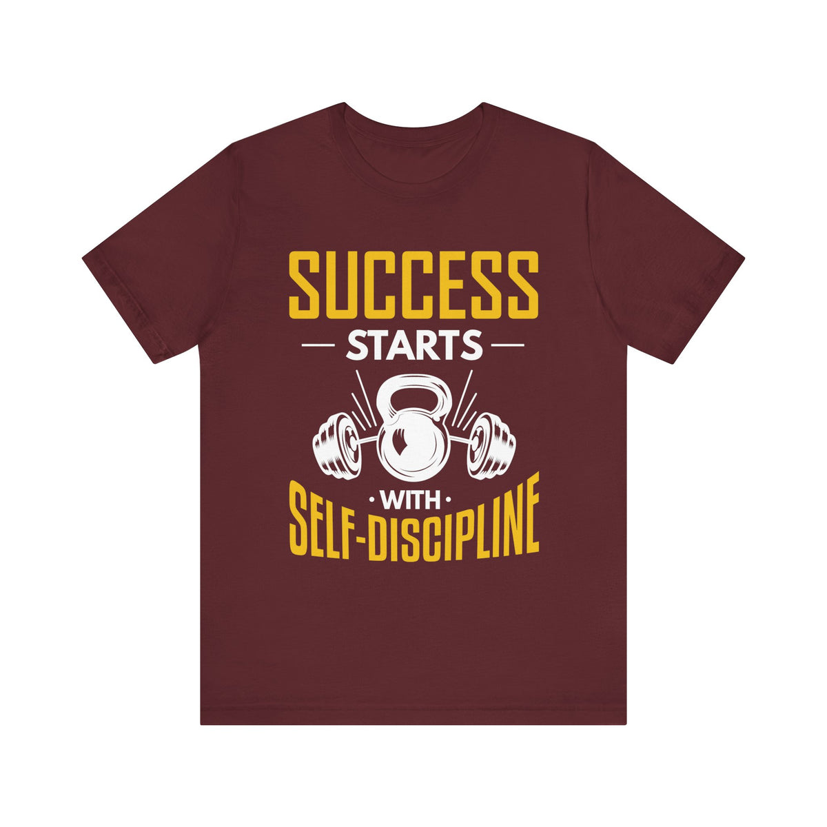 Le succès commence par le tee-shirt unisexe d’autodiscipline 