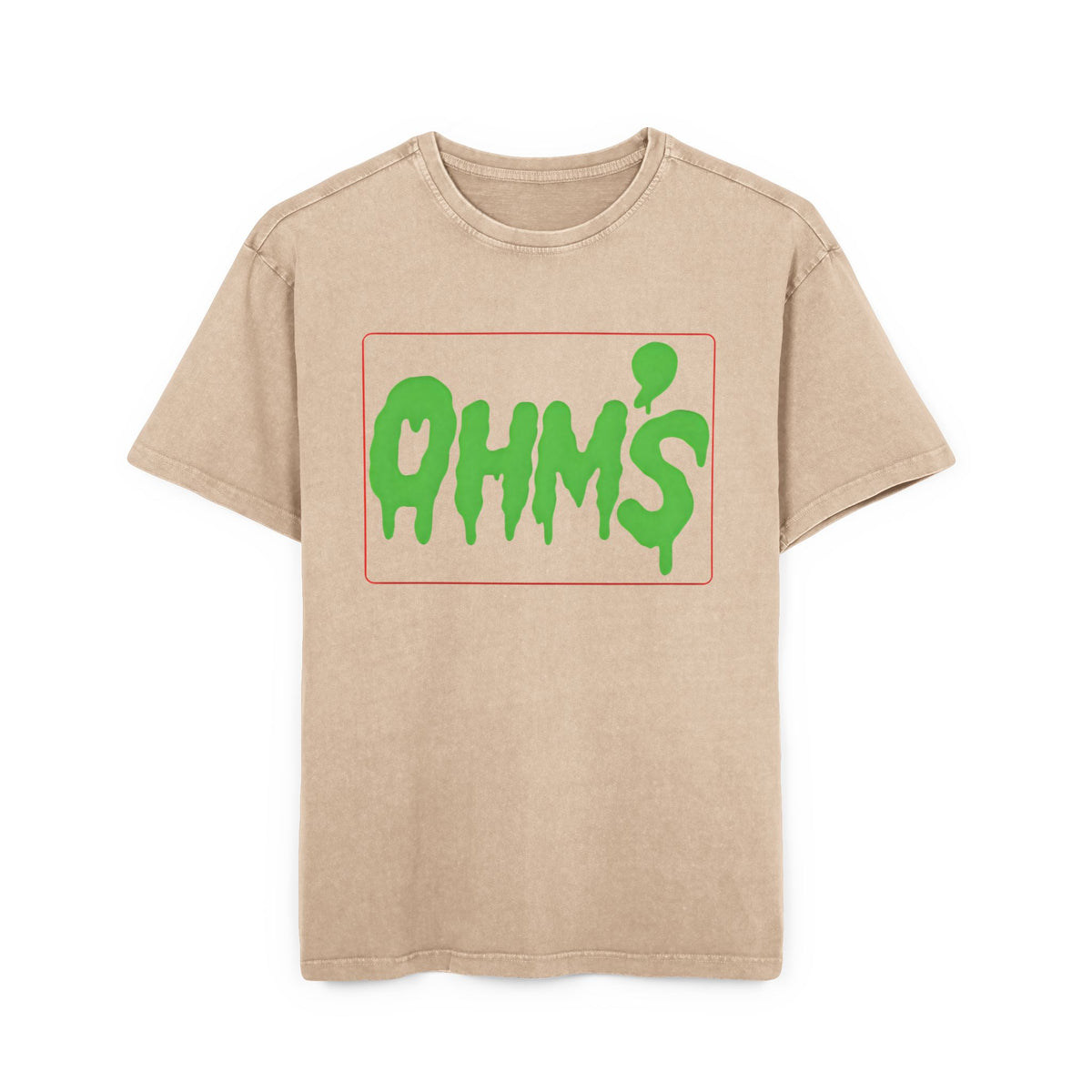 T-Shirt Olm’s Mann Acid Washed Heavy Oversize Tee for Men