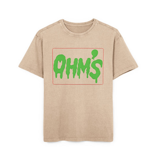 T-Shirt Olm’s Mann Acid Washed Heavy Oversize Tee for Men