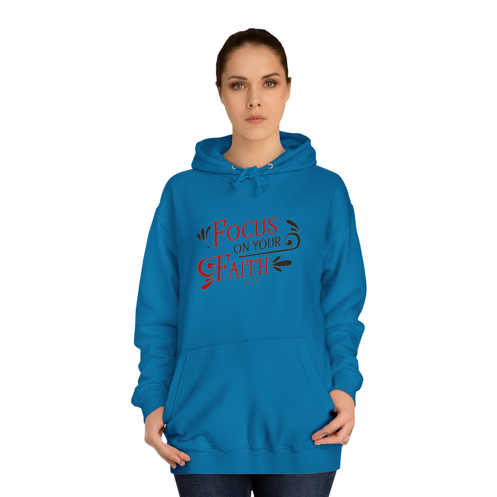 Concentrez-vous sur votre sweat à capuche unisexe foi 