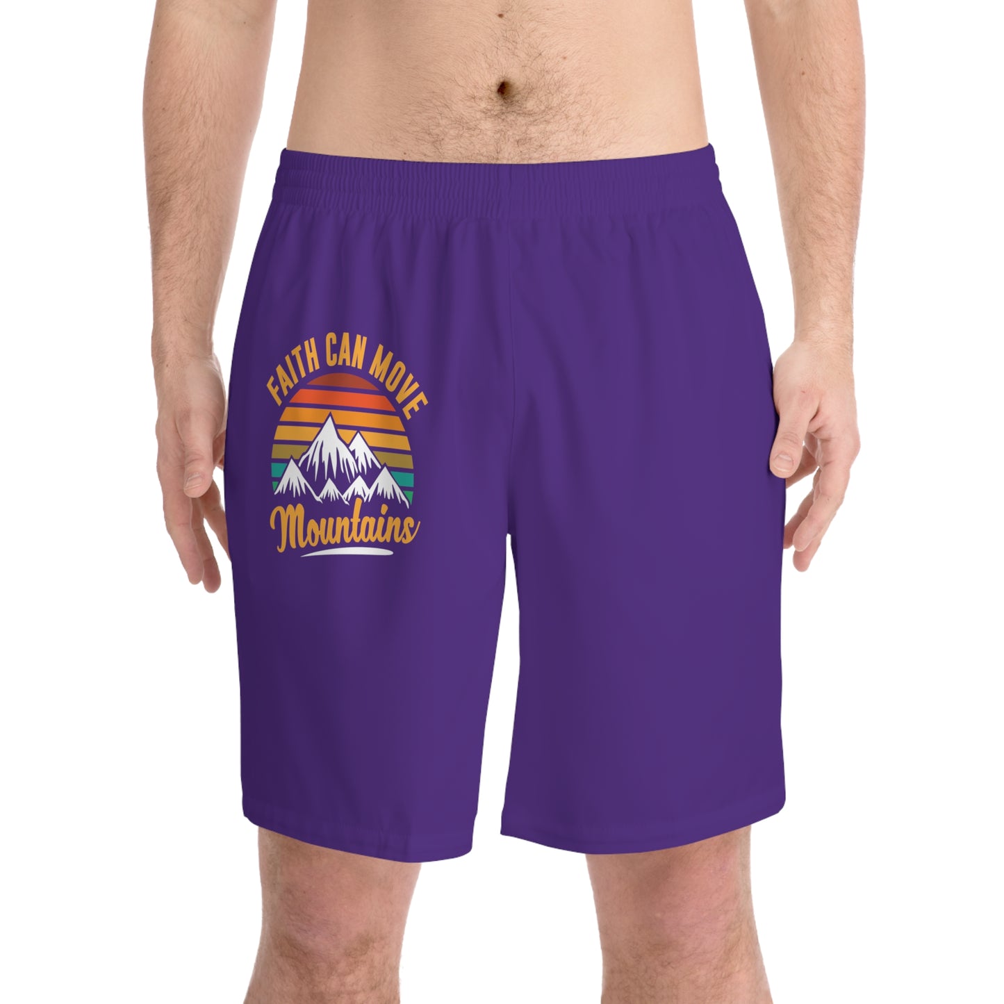 Men's Elastic Beach Shorts (AOP)