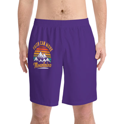 Men's Elastic Beach Shorts (AOP)