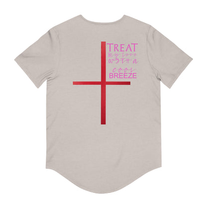 Men's Jersey Curved Hem Tee