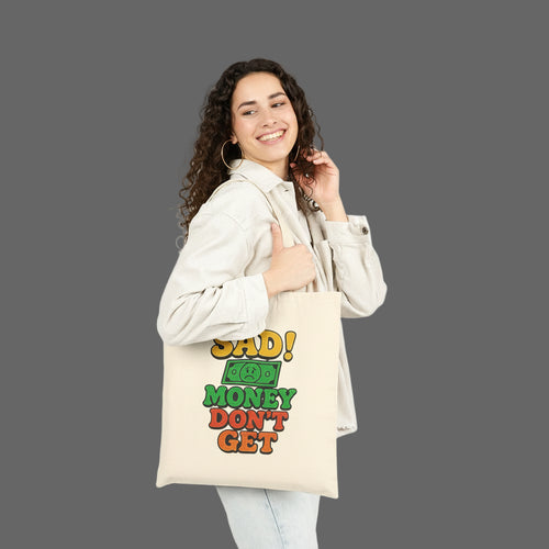 Money Quote Canvas Tote Bag |  Shopping Tote | Perfect Gift for Finance Lovers, Students, Birthdays, or Just Because Printify