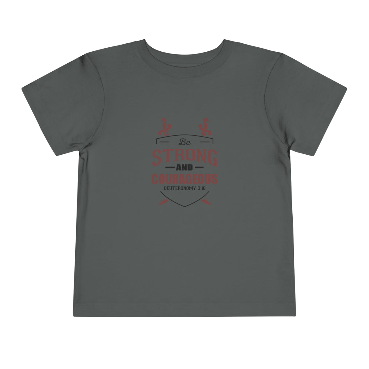 Soyez fort et courageux Tee-shirt pour tout-petits 