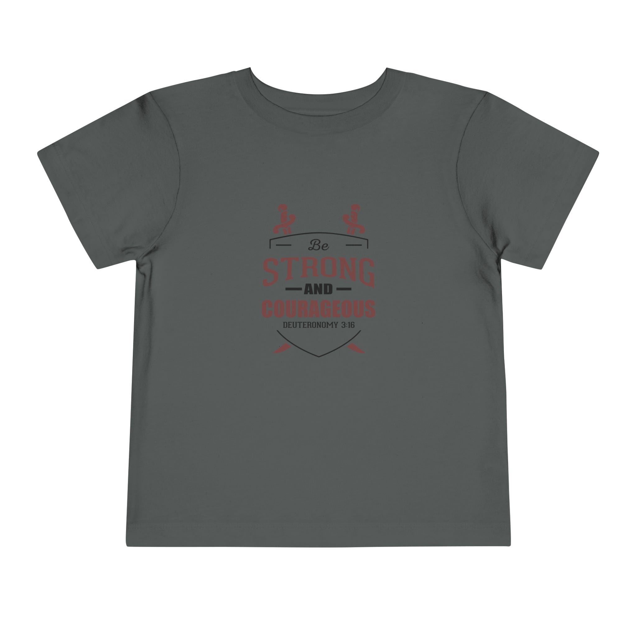 Soyez fort et courageux Tee-shirt pour tout-petits 