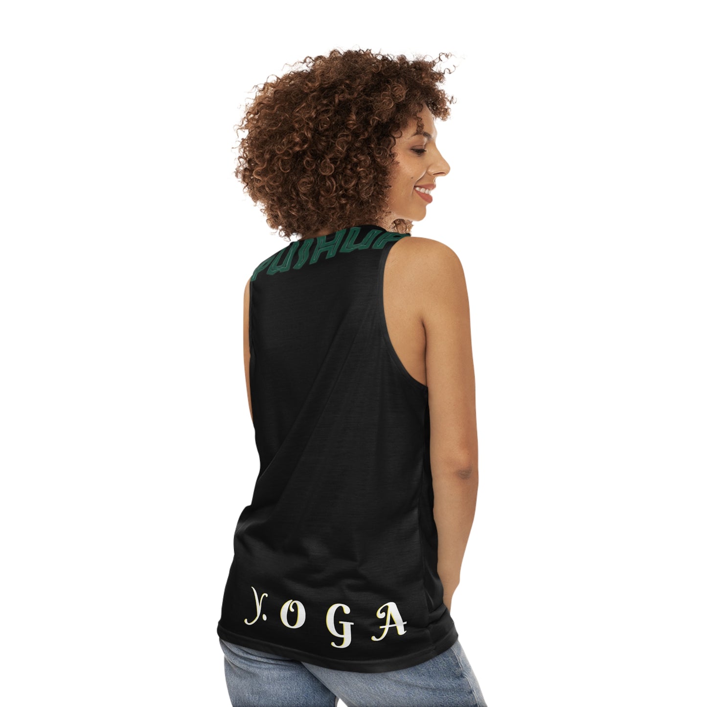 Yoga Pushup Unisex Tank Top - Motivational Fitness Apparel